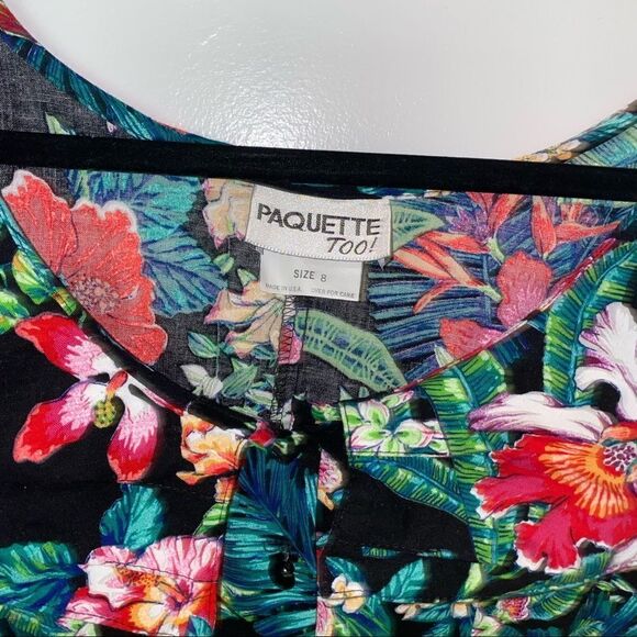 Pin Up Girl Vintage Style Floral Summer Midi Dress - Picture 8 of 10